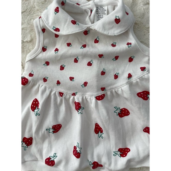Tamara Baby Other - Tamara Baby Girl's Strawberry Romper with Collar 12M